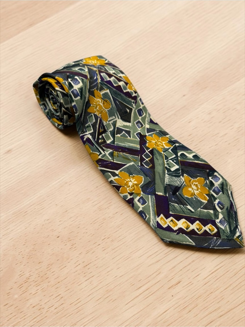 Vintage Ungaro 100% Silk Tie Made In Italy